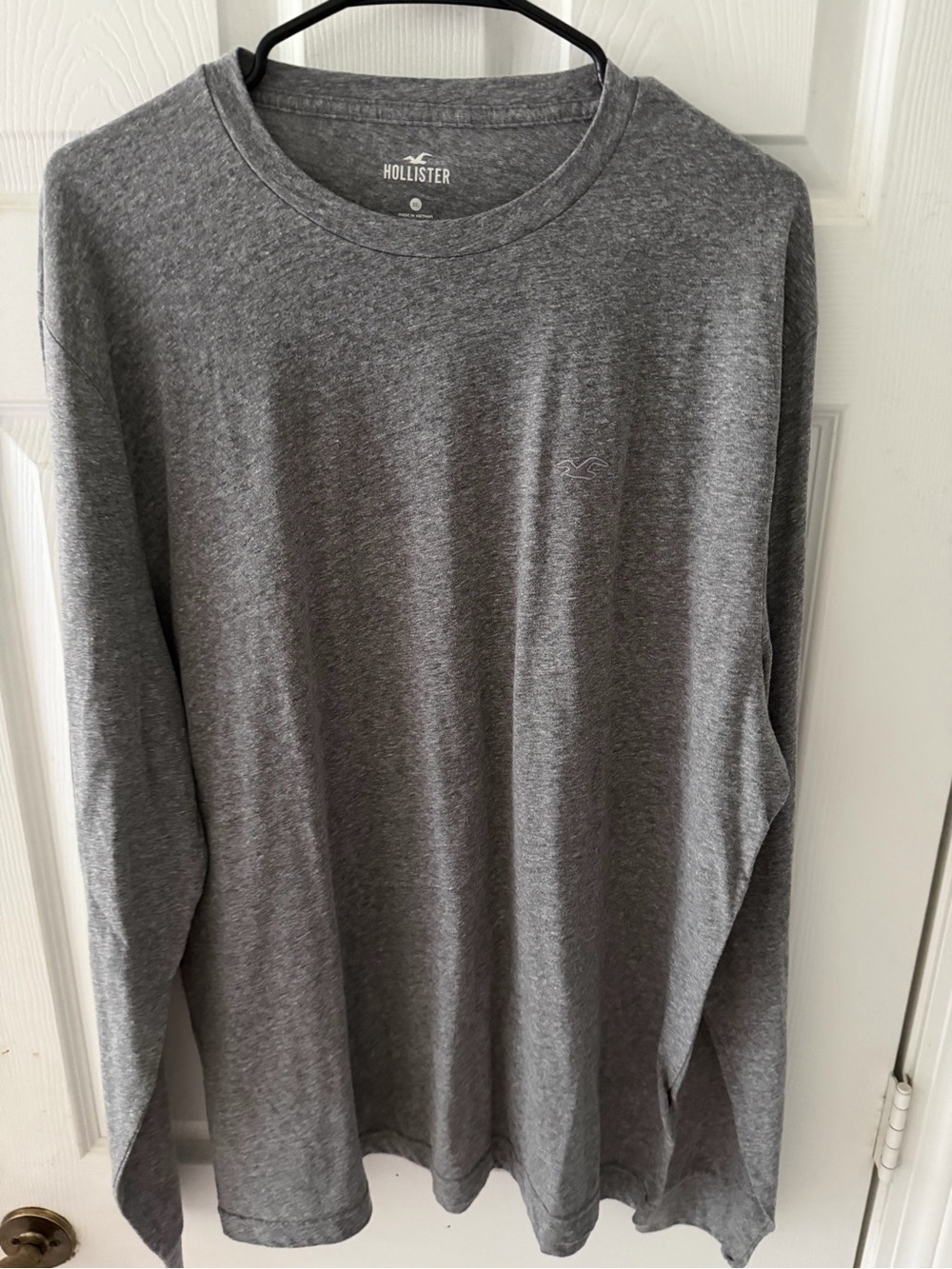 Hollister Men's Long-Sleeve Crew Tee - Heather Gray